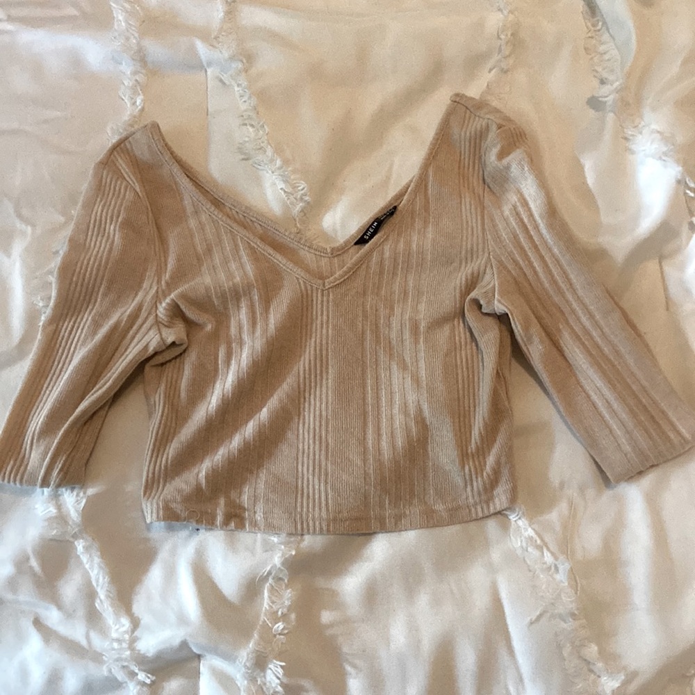 Tan crop top